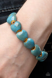 GLAZE a Trail - Blue Bracelet - Paparazzi Accessories Bracelet Bedazzle Me Pretty Mobile Fashion Boutique