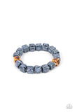 Glaze Craze - Blue Bracelet - Paparazzi Accessories Bracelet Bedazzle Me Pretty Mobile Fashion Boutique