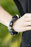 Glaze of Glory - Black Bracelet - Paparazzi Accessories Bracelet Bedazzle Me Pretty Mobile Fashion Boutique