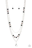 GLEAM Work - Black Lanyard - Paparazzi Accessories Lanyard Bedazzle Me Pretty Mobile Fashion Boutique