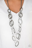 Glimmer Goals - Black Necklace - Paparazzi Accessories Necklace Bedazzle Me Pretty Mobile Fashion Boutique