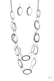 Glimmer Goals - Black Necklace - Paparazzi Accessories Necklace Bedazzle Me Pretty Mobile Fashion Boutique