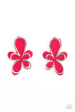 Glimmering Gardens - Pink Post Earrings - Paparazzi Accessories Post Earrings Bedazzle Me Pretty Mobile Fashion Boutique
