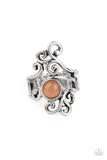 Glimmering Grapevines - Orange Ring - Paparazzi Accessories Ring Bedazzle Me Pretty Mobile Fashion Boutique