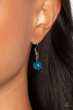 Glimmering Groves - Blue Necklace - Paparazzi Accessories Necklace Bedazzle Me Pretty Mobile Fashion Boutique