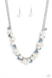 Glinting Goddess - Blue Necklace - Paparazzi Accessories Necklace Bedazzle Me Pretty Mobile Fashion Boutique