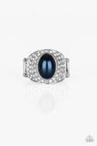 Glittering Go-Getter - Blue Ring - Paparazzi Accessories Ring Bedazzle Me Pretty Mobile Fashion Boutique