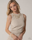 Glittery Gala - Gold Bracelet - Paparazzi Accessories Bracelet Bedazzle Me Pretty Mobile Fashion Boutique