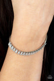 Glitz and Glimmer - White Bracelet - Paparazzi Accessories Bracelet Bedazzle Me Pretty Mobile Fashion Boutique
