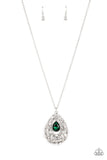 Glitz and GLOW - Green Necklace - Paparazzi Accessories Necklace Bedazzle Me Pretty Mobile Fashion Boutique