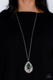 Glitz and GLOW - Green Necklace - Paparazzi Accessories Necklace Bedazzle Me Pretty Mobile Fashion Boutique