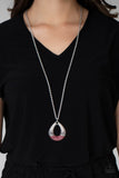 Glitz and Grind - Red Necklace - Paparazzi Accessories Necklace Bedazzle Me Pretty Mobile Fashion Boutique