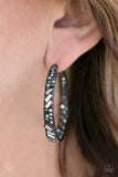 GLITZY By Association - Black Earrings - Paparazzi Accessories Earrings Bedazzle Me Pretty Mobile Fashion Boutique