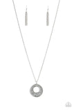 Glitzy Glow - Silver Necklace - Paparazzi Accessories Necklace Bedazzle Me Pretty Mobile Fashion Boutique