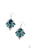 Glitzy Go-Getter - Blue Earrings - Paparazzi Accessories Earrings Bedazzle Me Pretty Mobile Fashion Boutique