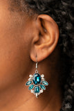 Glitzy Go-Getter - Blue Earrings - Paparazzi Accessories Earrings Bedazzle Me Pretty Mobile Fashion Boutique