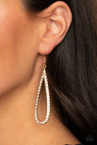 Glitzy Goals - Gold Earrings - Paparazzi Accessories Earrings Bedazzle Me Pretty Mobile Fashion Boutique