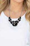 Glitzy Goddess - Black Necklace - Paparazzi Accessories Necklace Bedazzle Me Pretty Mobile Fashion Boutique