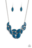 Glitzy Goddess - Blue Necklace - Paparazzi Accessories Necklace Bedazzle Me Pretty Mobile Fashion Boutique