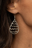 Glitzy Grit - Silver Earrings - Paparazzi Accessories Earrings Bedazzle Me Pretty Mobile Fashion Boutique