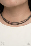Glitzy Gusto - Black Necklace - Paparazzi Accessories Necklace Bedazzle Me Pretty Mobile Fashion Boutique