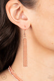 Glitzy Gusto - Copper Necklace - Paparazzi Accessories Necklace Bedazzle Me Pretty Mobile Fashion Boutique