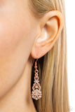 GLITZY on All Counts - Copper Earrings - Paparazzi Accessories Earrings Bedazzle Me Pretty Mobile Fashion Boutique