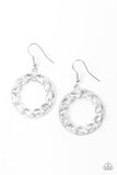 Global Glow - White Earrings - Paparazzi Accessories Earrings Bedazzle Me Pretty Mobile Fashion Boutique