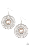 Glorified Glitz - Brown Earrings - Paparazzi Accessories Earrings Bedazzle Me Pretty Mobile Fashion Boutique