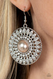 Glorified Glitz - Brown Earrings - Paparazzi Accessories Earrings Bedazzle Me Pretty Mobile Fashion Boutique