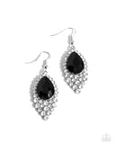 Glorious Glimmer - Black Earrings - Paparazzi Accessories Earrings Bedazzle Me Pretty Mobile Fashion Boutique