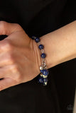 Glossy Glow - Blue Bracelet - Paparazzi Accessories Bracelet Bedazzle Me Pretty Mobile Fashion Boutique