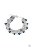 Glossy Goddess - Blue Bracelet - Paparazzi Accessories Bracelet Bedazzle Me Pretty Mobile Fashion Boutique