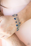 Glossy Goddess - Blue Bracelet - Paparazzi Accessories Bracelet Bedazzle Me Pretty Mobile Fashion Boutique