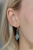 GLOW And Steady Wins The Race - Blue Necklace - Paparazzi Accessories Necklace Bedazzle Me Pretty Mobile Fashion Boutique