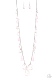 GLOW And Steady Wins The Race - Pink Necklace - Paparazzi Accessories Necklace Bedazzle Me Pretty Mobile Fashion Boutique