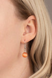 GLOW and Tell - Orange Necklace - Paparazzi Accessories Necklace Bedazzle Me Pretty Mobile Fashion Boutique