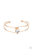 GLOW No Mercy - Gold Bracelet - Paparazzi Accessories Bracelet Bedazzle Me Pretty Mobile Fashion Boutique