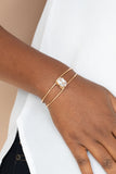 GLOW No Mercy - Gold Bracelet - Paparazzi Accessories Bracelet Bedazzle Me Pretty Mobile Fashion Boutique