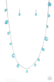 GLOW-Rider - Blue Necklace - Paparazzi Accessories Necklace Bedazzle Me Pretty Mobile Fashion Boutique