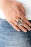 Glowing Gardens - Orange Ring - Paparazzi Accessories Ring Bedazzle Me Pretty Mobile Fashion Boutique