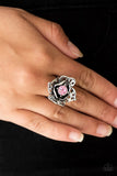Glowing Gardens - Pink Ring - Paparazzi Accessories Ring Bedazzle Me Pretty Mobile Fashion Boutique