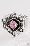 Glowing Gardens - Pink Ring - Paparazzi Accessories Ring Bedazzle Me Pretty Mobile Fashion Boutique