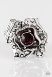 Glowing Gardens - Purple Ring - Paparazzi Accessories Ring Bedazzle Me Pretty Mobile Fashion Boutique