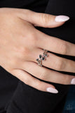 GLOWING Great Places - Silver Ring - Paparazzi Accessories Ring Bedazzle Me Pretty Mobile Fashion Boutique