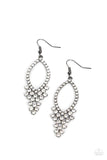GLOWING off the Deep End - Black Earrings - Paparazzi Accessories Earrings Bedazzle Me Pretty Mobile Fashion Boutique