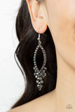 GLOWING off the Deep End - Silver Earrings - Paparazzi Accessories Earrings Bedazzle Me Pretty Mobile Fashion Boutique