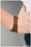 GLOWS Me Away - Brown Bracelet - Paparazzi Accessories Bracelet Bedazzle Me Pretty Mobile Fashion Boutique