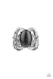 Go For Glow - Black Ring - Paparazzi Accessories Ring Bedazzle Me Pretty Mobile Fashion Boutique