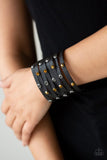 Go-Getter Glamorous - Black Bracelet - Paparazzi Accessories Bracelet Bedazzle Me Pretty Mobile Fashion Boutique